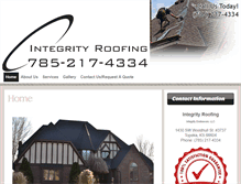 Tablet Screenshot of integrityroofingkansas.com